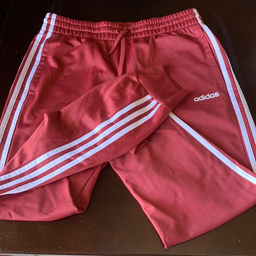 New W/O Tag Burgundy Adidas Jogger Pants Size M